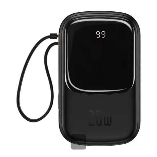 Baseus Qpow Pro Digital Display Fast Charge Power Bank 20000Mah 20W Ip Edition Black